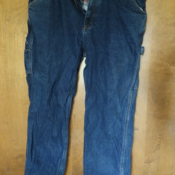 Men's Guide Gear Insulated Flannel-Lined Denim Jeans Size 40 x 29 - Picture 3 of 13
